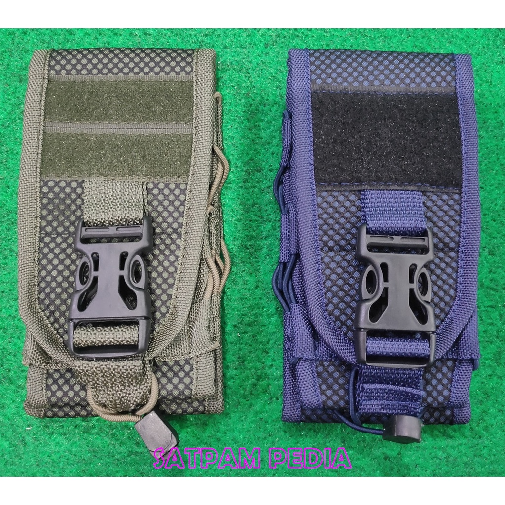 Tempat Handphone Kanvas Velcro - Sarung Handphone Kanvas Velcro