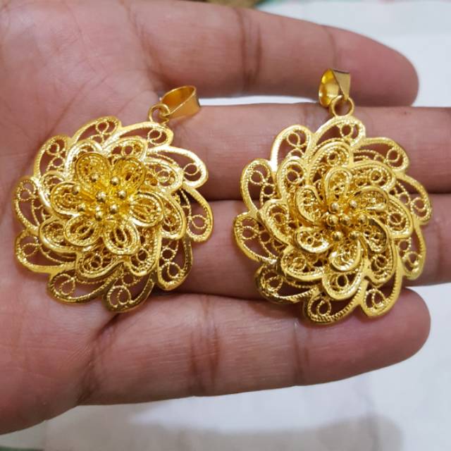 Liontin Bandul Kendari Lapis Emas 24k