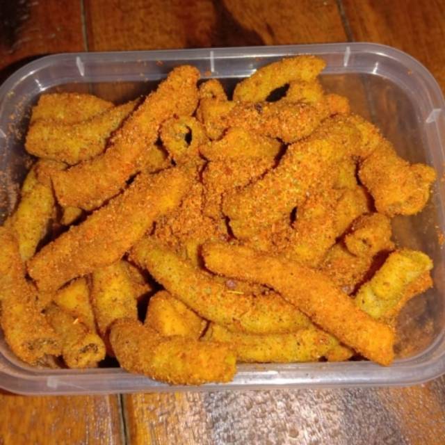 

KRIPIK USUS SUPER PEDAS/USUS KRIUK MERCON/USUS AYAM KRIUK/USUS MACAM2 RASA KEMASAN KOTAK/THINWALL