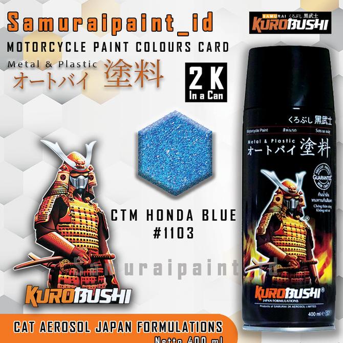 samurai paint ctm honda blue 1103 biru honda metalic cat aerosol pilox Termurah