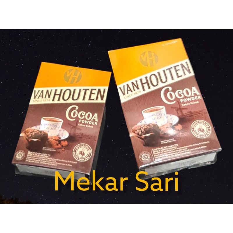 

Kakao Bubuk/Cocoa Powder Van Houten Kemasan 45g & 80 gr