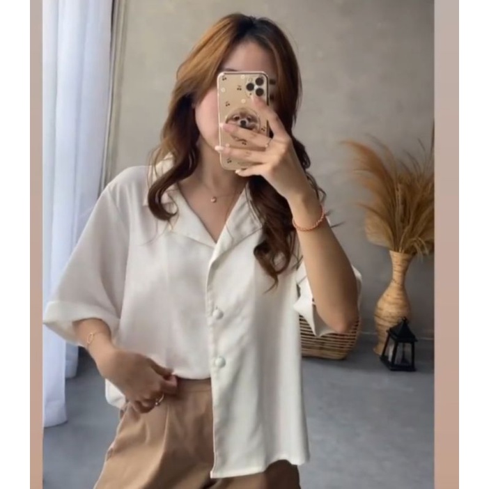 Calee & Clare Ellie Top atasan kemeja oversized