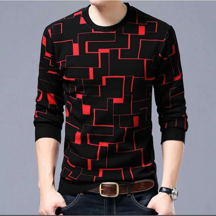 Kaos lengan panjang sweater pria VIRENZA #ZA