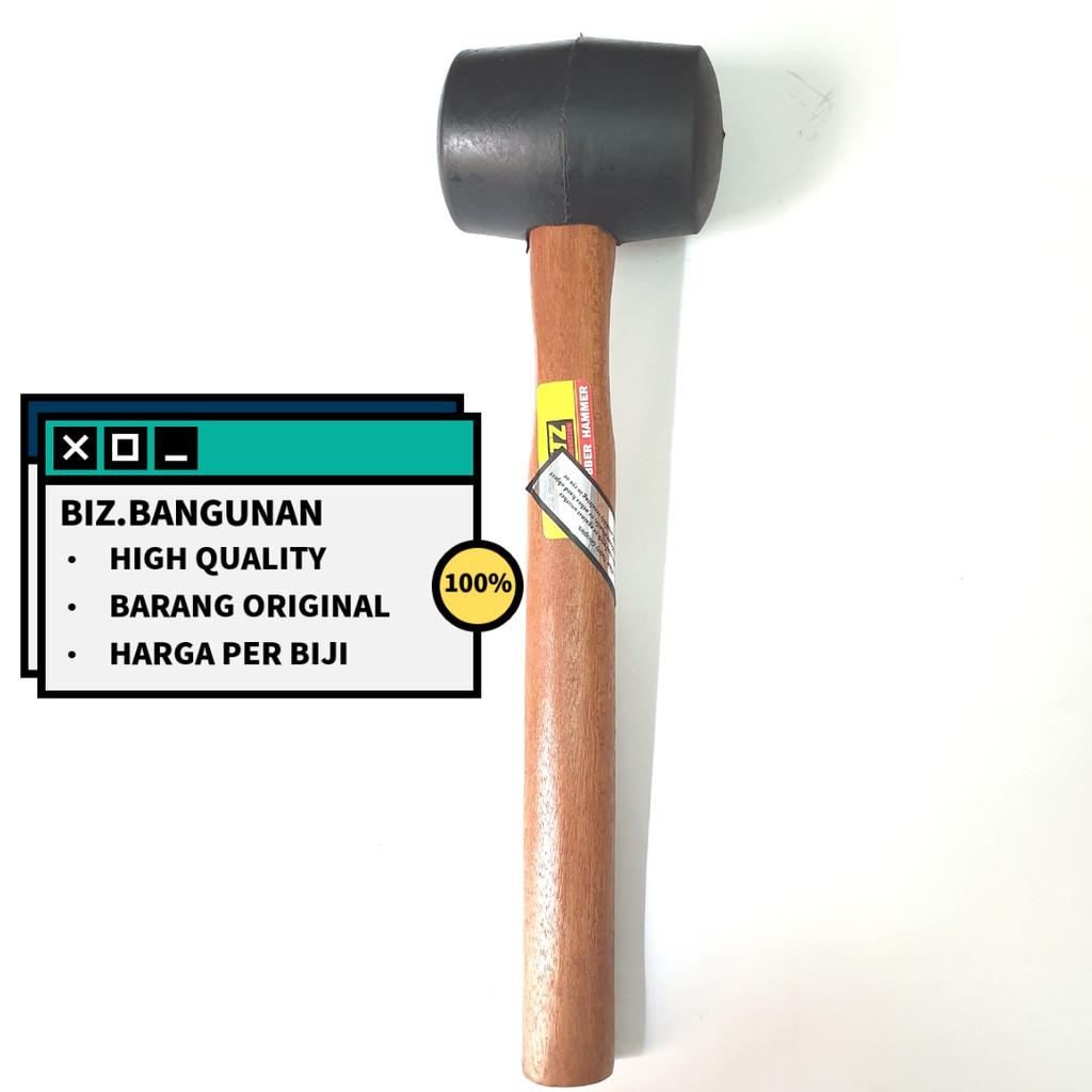 PALU KARET BLITZ 12 OZ GAGANG KAYU - PALU KERAMIK 12OZ