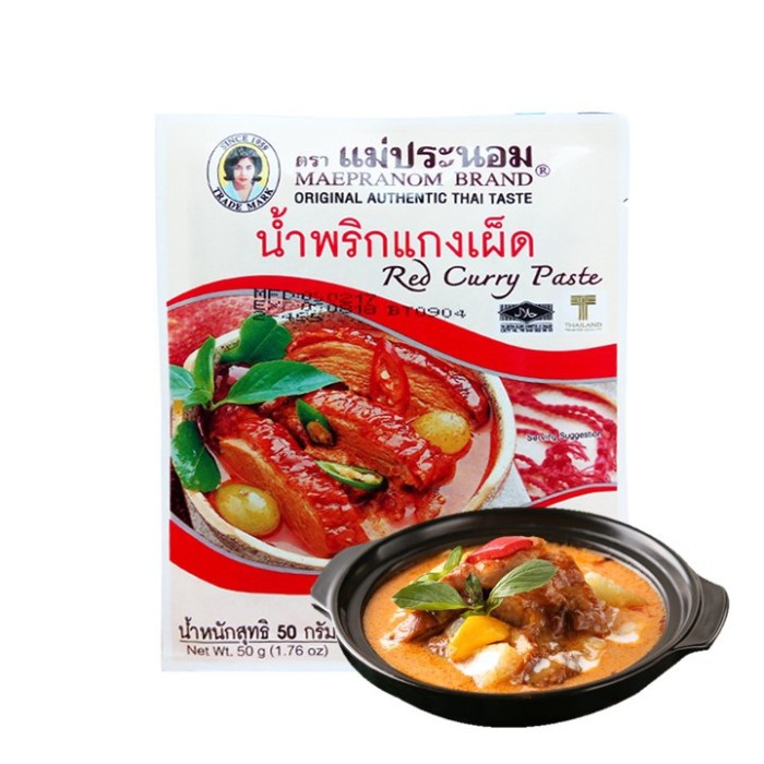 

Mae Pranom Red Curry Paste 50Gr