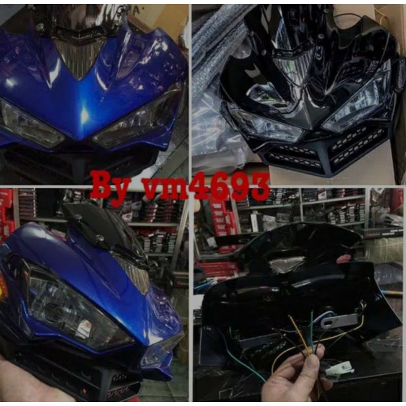 Headlamp reflektor lampu depan R25 mini replika pnp vixion xabre vixion