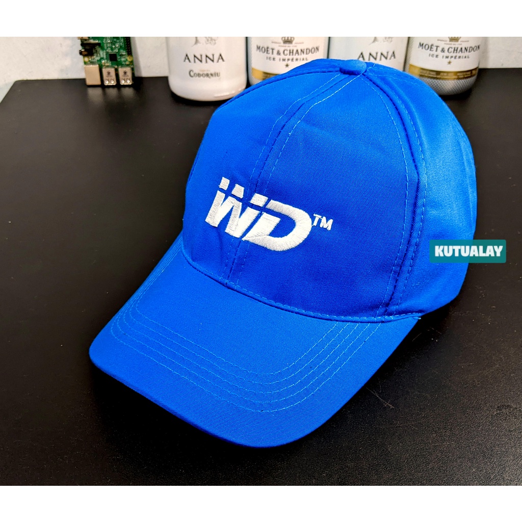 Topi Logo WD Bordir Kualitas Bagus Merk Hardisk Western Digital