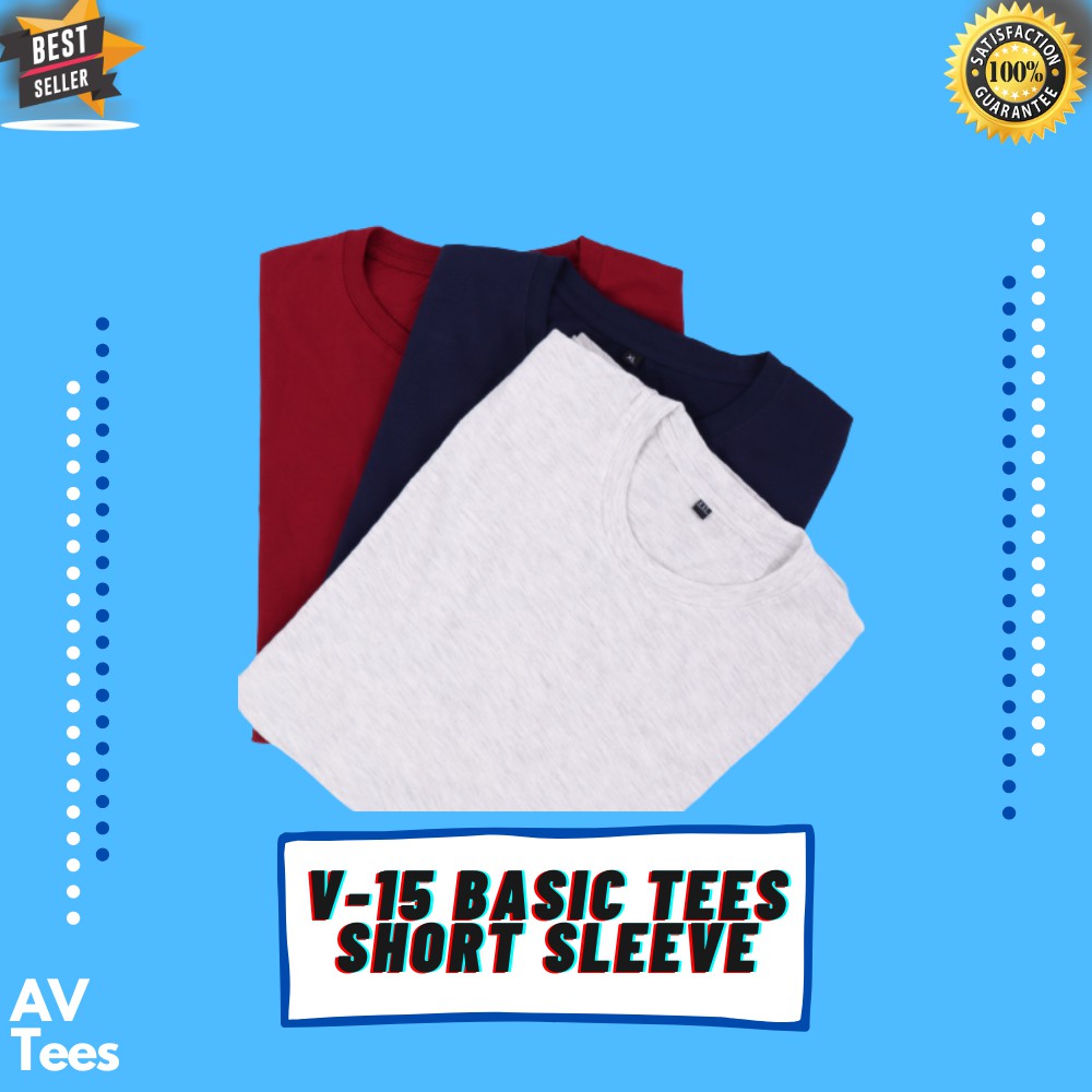 Kaos Polos Atasan Pria Wanita Ribsgold / V-15