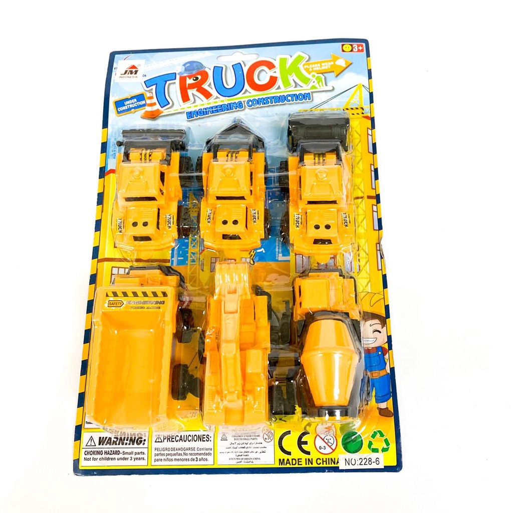 Mainan Anak Mobil Truck Construction Toy - Set Mobil Mainan