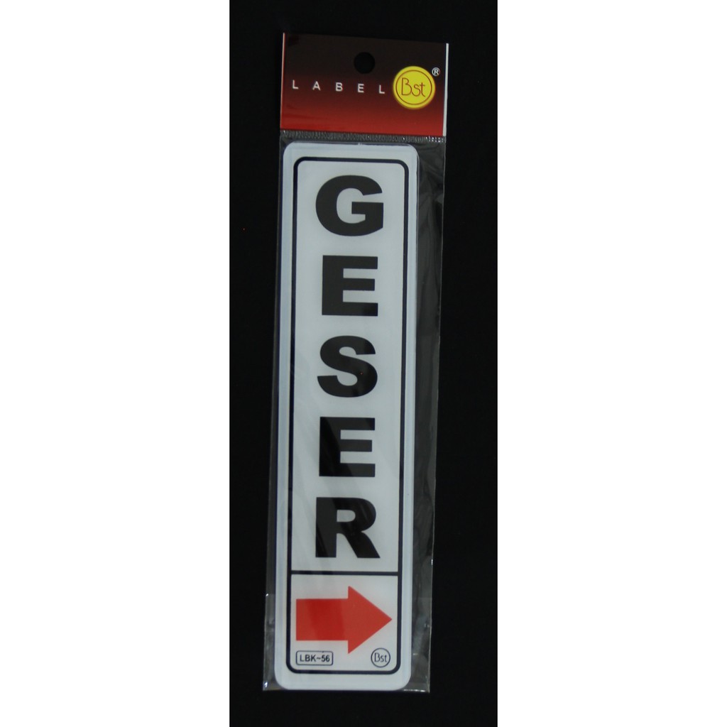 

Label Akrilik Geser Kanan