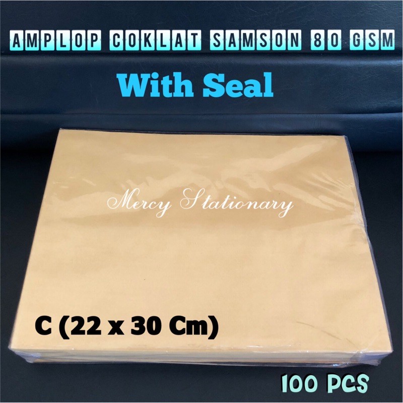 

Amplop Samson C With Seal - Amplop Coklat Lem