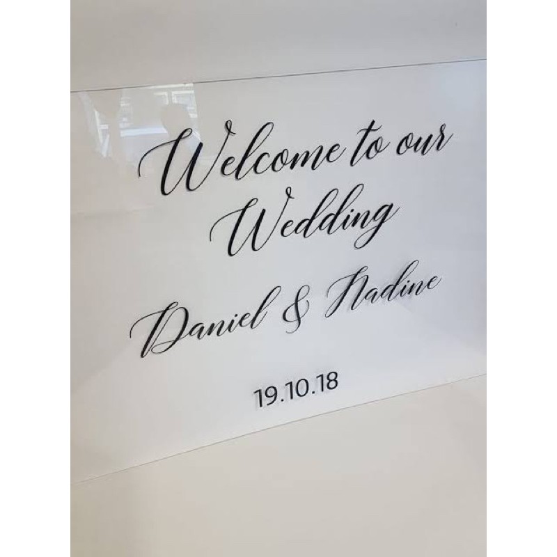 BEST1 WELCOME SIGN WEDDING PARTY SEHARI JADI