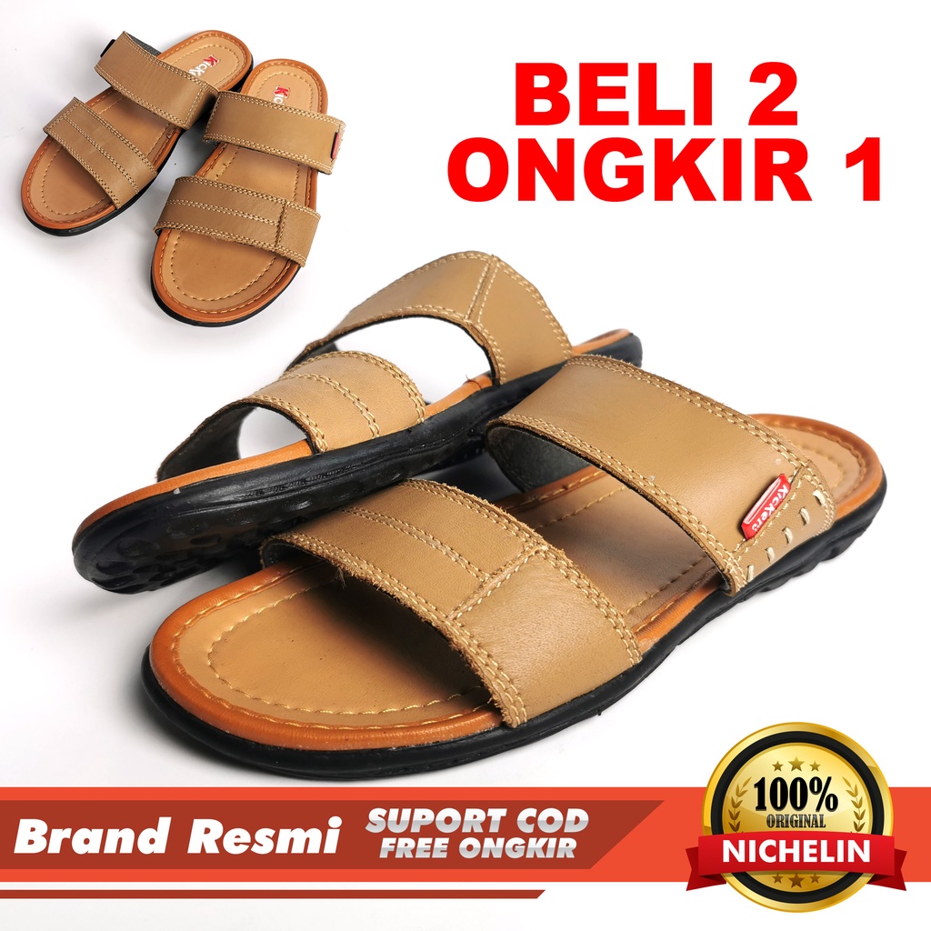 SANDAL KULIT SANTAI SANDAL KULIT CASUAL SANDAL PRIA PREMIUM