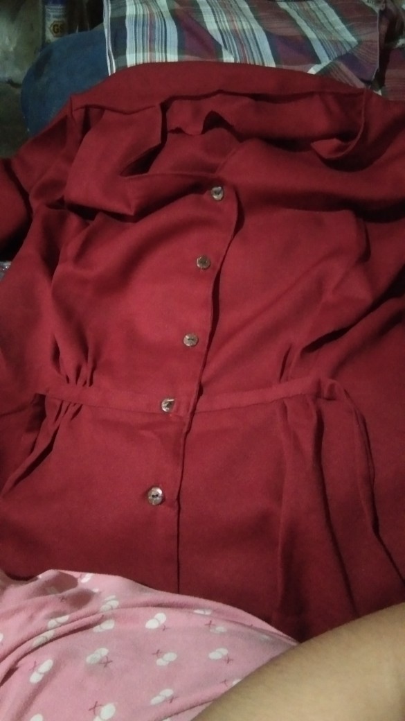 Long Gamis Motif Batik Sogan