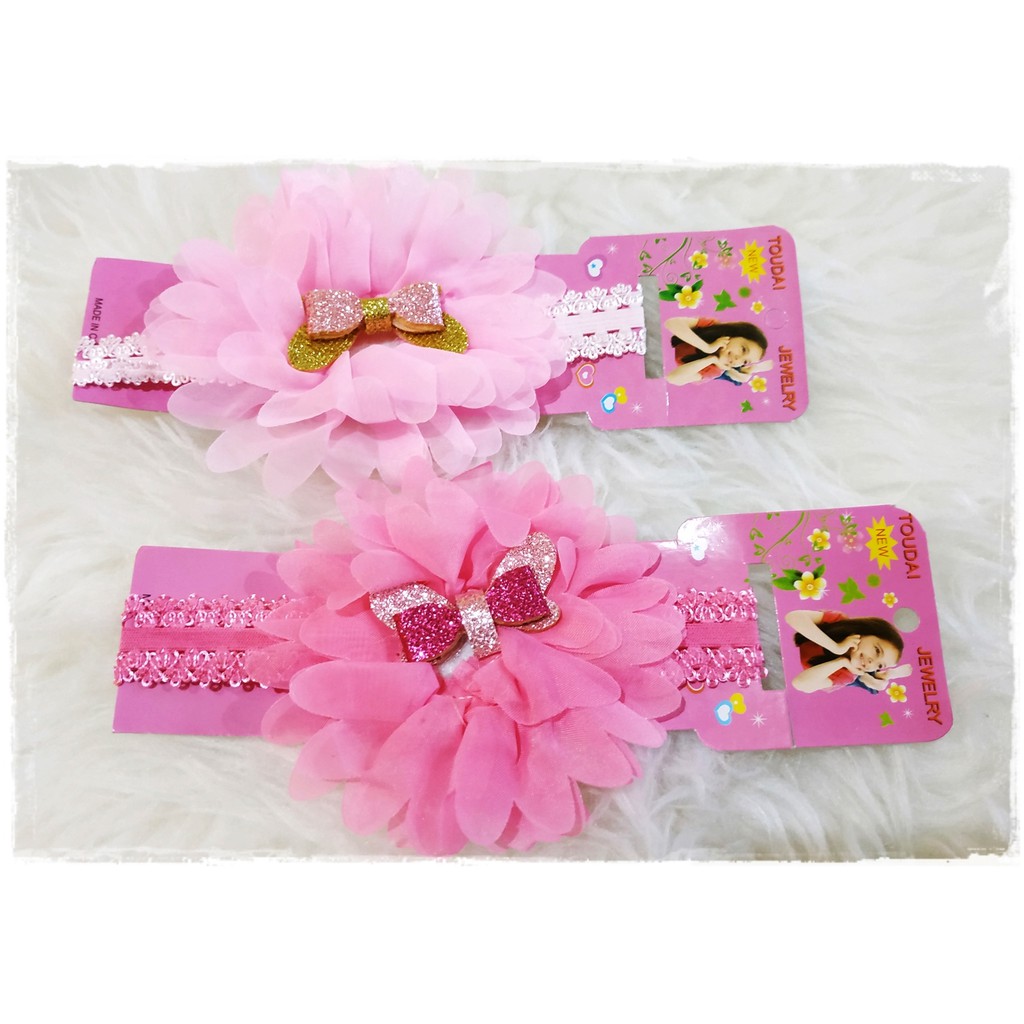 HR01 Headband Bandana Renda Foe Pita/Hellokitty Glitter Ubur 31cm