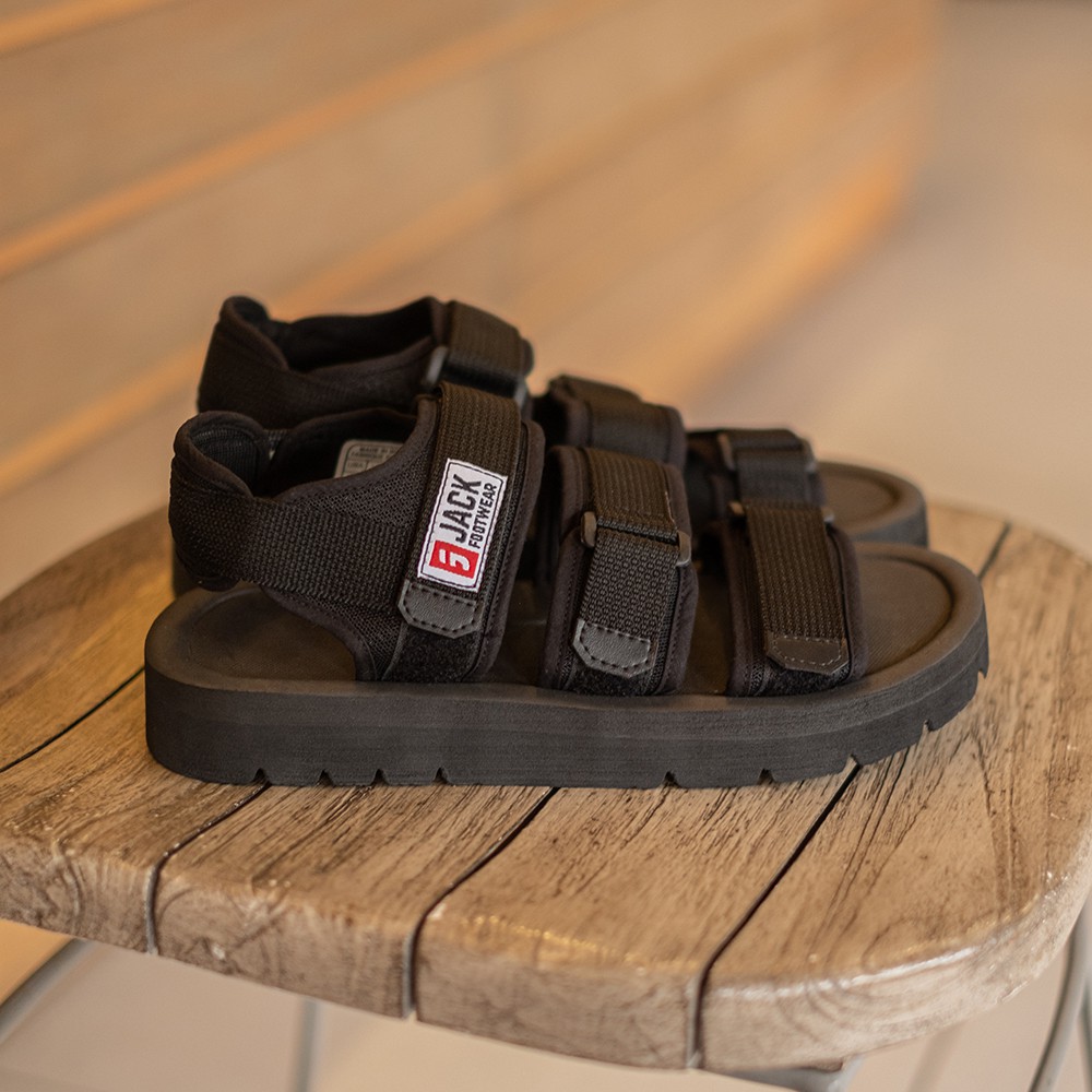 DIXIE FULLBLACK |ManNeedMe x Jack| Sandal Gunung Pria Original Outdoor