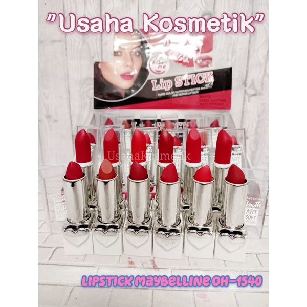 PROMO LIPSTIK MATTE 12 WARNA CANTIK MAYBELLINE FIT ME NEW YORK KEMASAN MEWAH PADAT  OH-1540/OH-1546