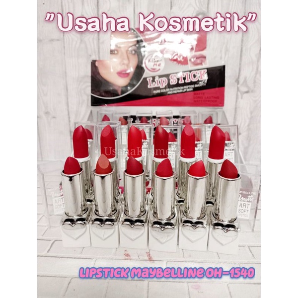 PROMO LIPSTIK MATTE 12 WARNA CANTIK MAYBELLINE FIT ME NEW YORK KEMASAN MEWAH PADAT  OH-1540/OH-1546