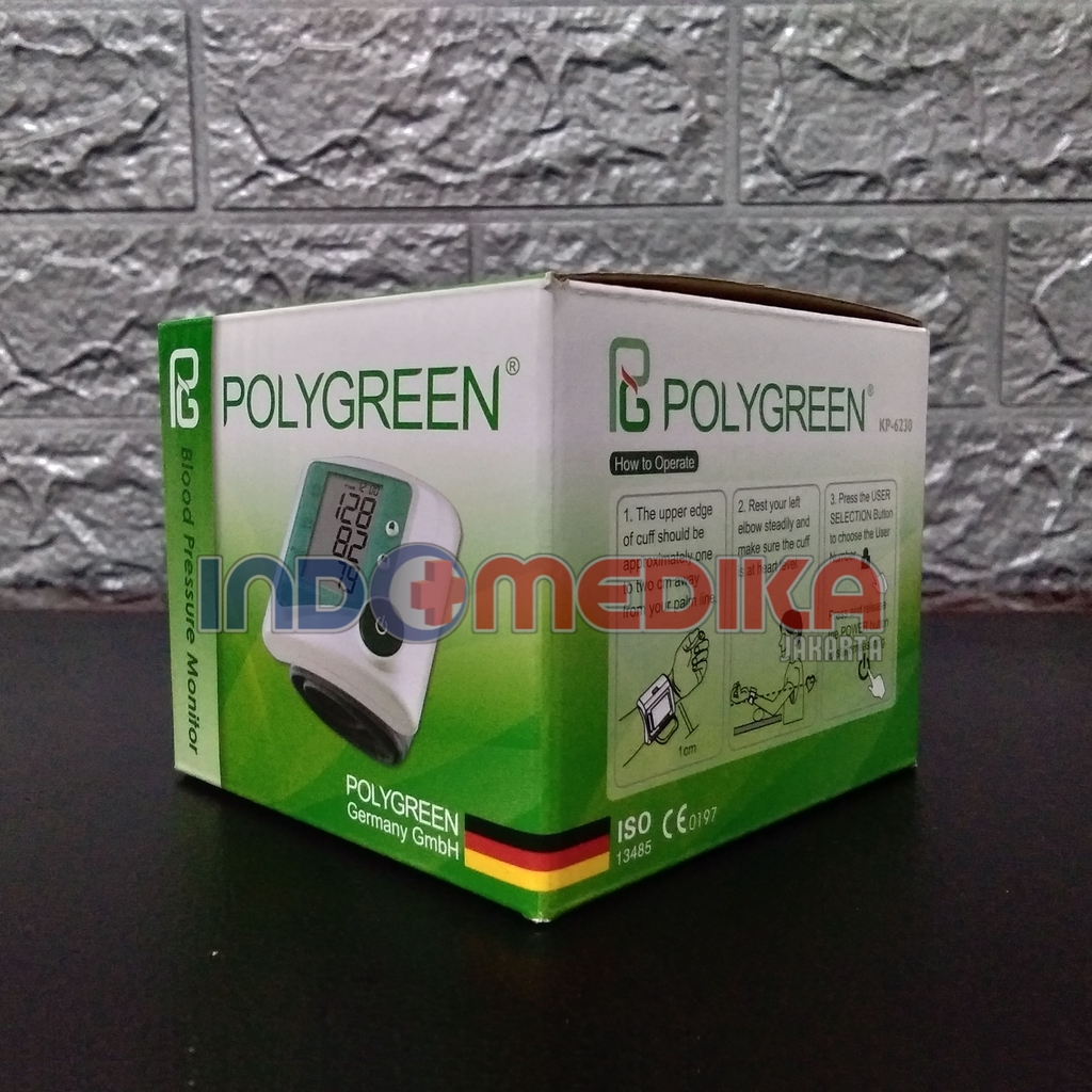 Tensimeter Digital Polygreen Pergelangan KP 6230 / Pengukur Tekanan Darah