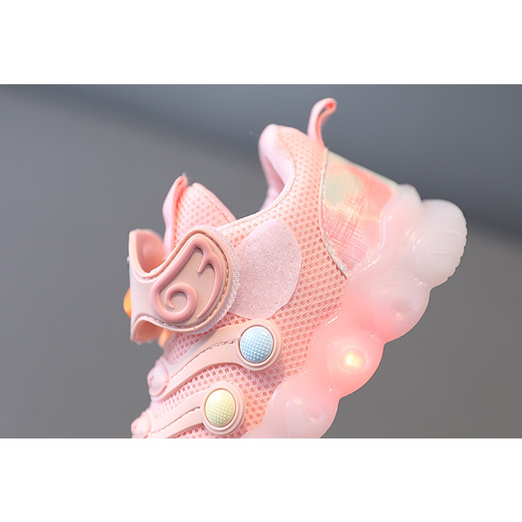 A333- NEW Sepatu kets anak import / sepatu kets LED motif Bebek