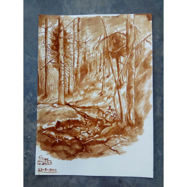 [BISA COD] SKETSA WAJAH  lukisan custom foto harga murah ukuran A4.
