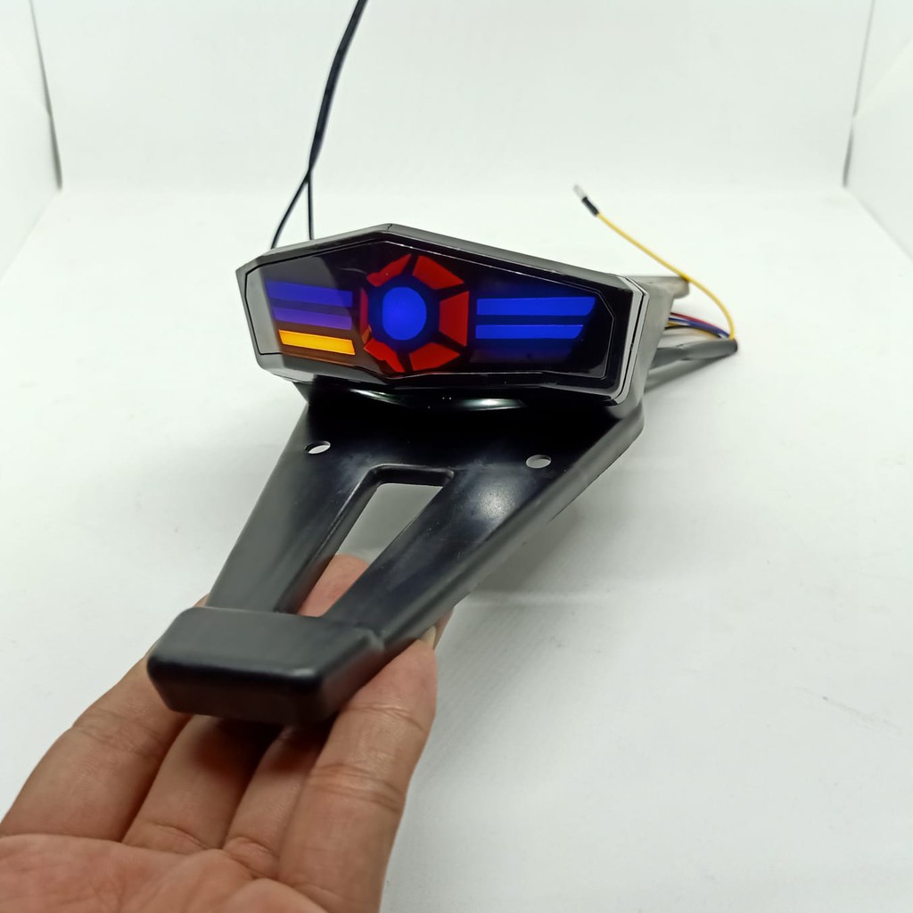 Stoplamp spakbor belakang KLX model tranformer ironman 3 IN 1 Buntut spakbor belakang Croos Crf KLX 