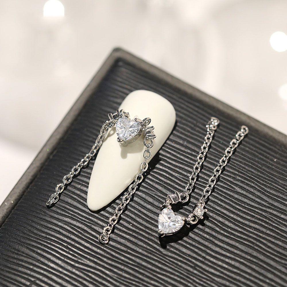 Mxbeauty Paku Charms Bulan Fashion Hiasan Kuku Nail Rhinestones Salon Kuku Manikur Aksesoris Nail Art Perhiasan