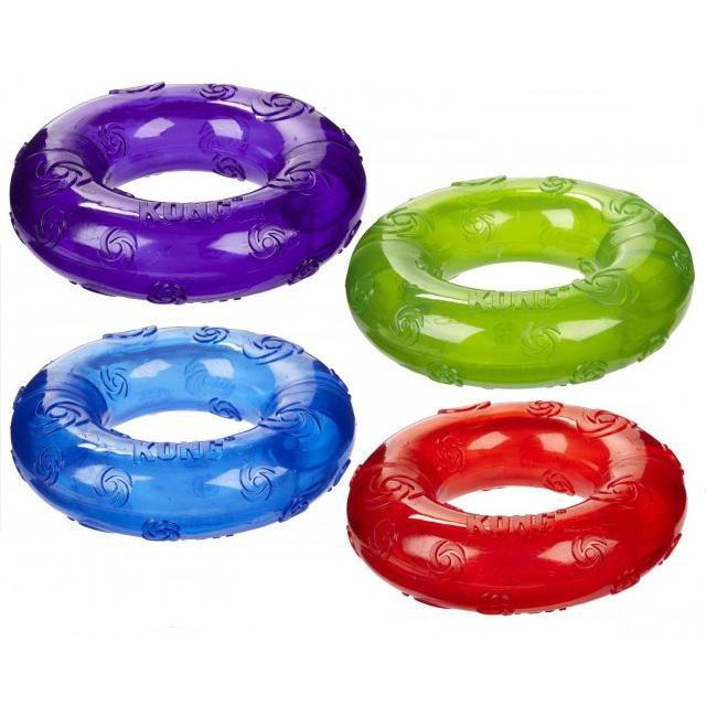

KONG Mainan PSR2 Squeezz Ring Medium untuk anjing
