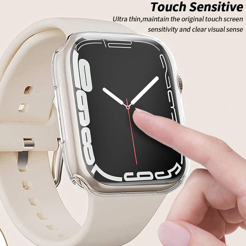 Casing Pelindung Apple Watch Seri 7 41mm45mm 6 5 4 3 2 1 38 40 42 44mm 40mm 42mm 38mm 7