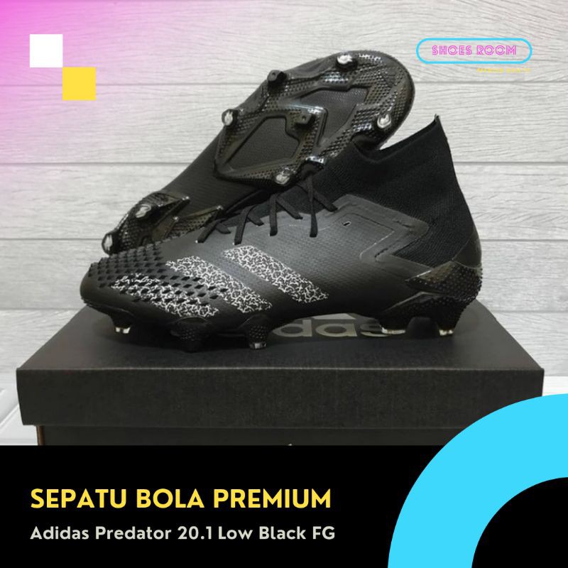 Sepatu Bola Adidas Predator 20.1 Low Black FG