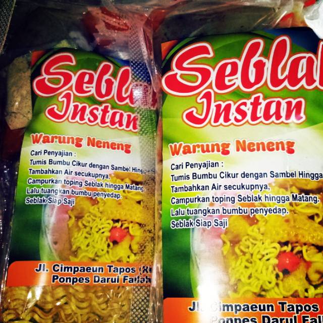 

Seblak instan warung neneng