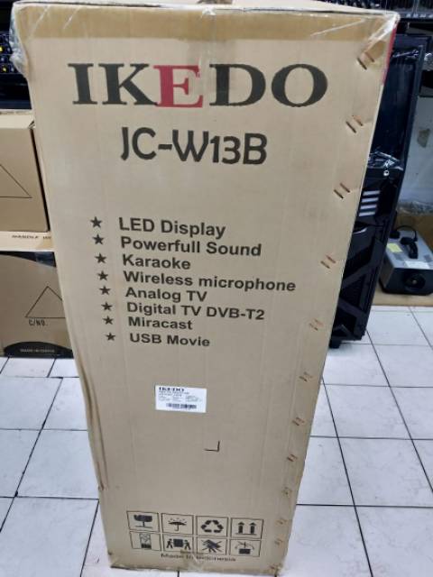 Speaker TV LED 16&quot; IKEDO JD-W13B video karaoke player bluetooth