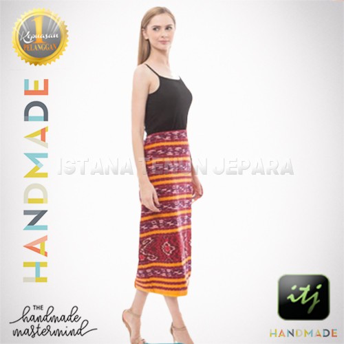 Rok Batik Wanita Etnik Kekinian Tenun Troso Elegan