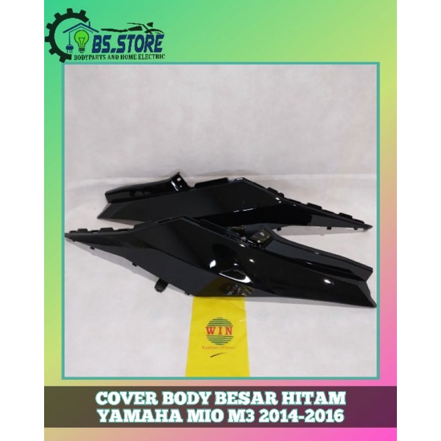 COVER BODY BELAKANG YAMAHA MIO M3 2014 2015 2016 HITAM | BODY BELAKANG YAMAHA MIO M3 2014-2016 HITAM