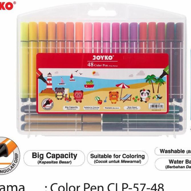 

(PERALATAN MENGGAMBAR) SPIDOL JOYKO PEN 48 WARNA CLP-57-48 TERLARIS