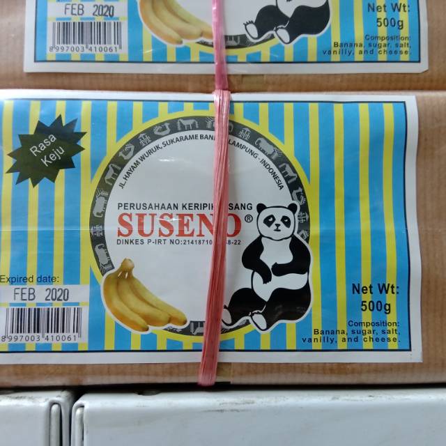 Keripik Pisang Ambon Suseno Asli Lampung 500 g