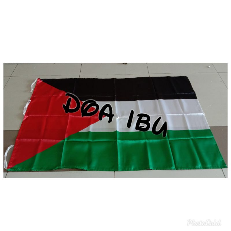 

best seller bendera palestina bahan satin 90cm x 135cm