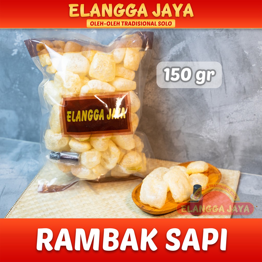 Kerupuk Kulit Rambak Sapi Matang Original 150 gr