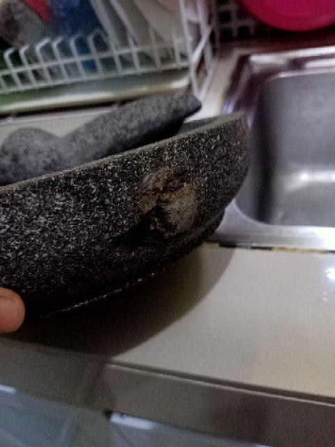 Batu Lava | Set Cobek Ulekan Muntilan / Bukan Semen - D25/26