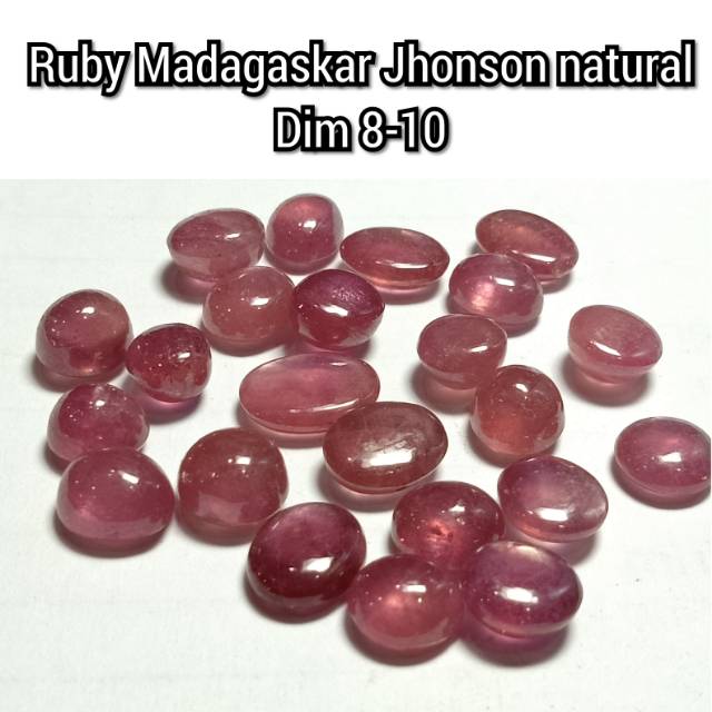 BATU PERMATA RUBY MADAGASKAR JHONSON MOZAMBIQUE ASLI NATURAL