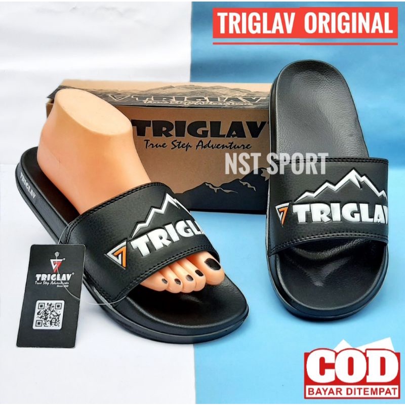 Sandal Triglav Original 100% - Sandal Outdoor - Sandal Slip Slop - Sandal Slip On Pria - Triglav
