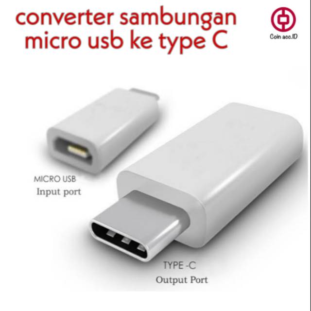 Sambungan / converter MICRO USB TO TYPE C / tipe C