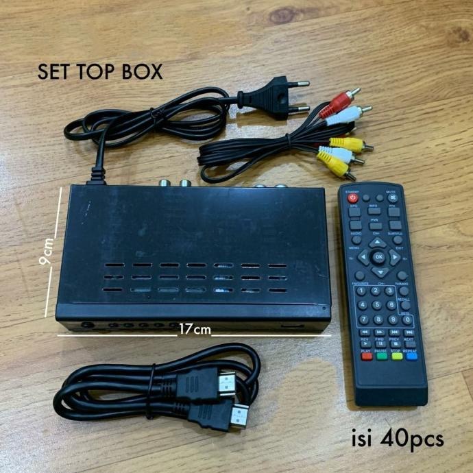 {{{{}}] AGA88 Receiver Set TOP BOX DVB T2 STB Alat Siaran TV Analog ke Digital