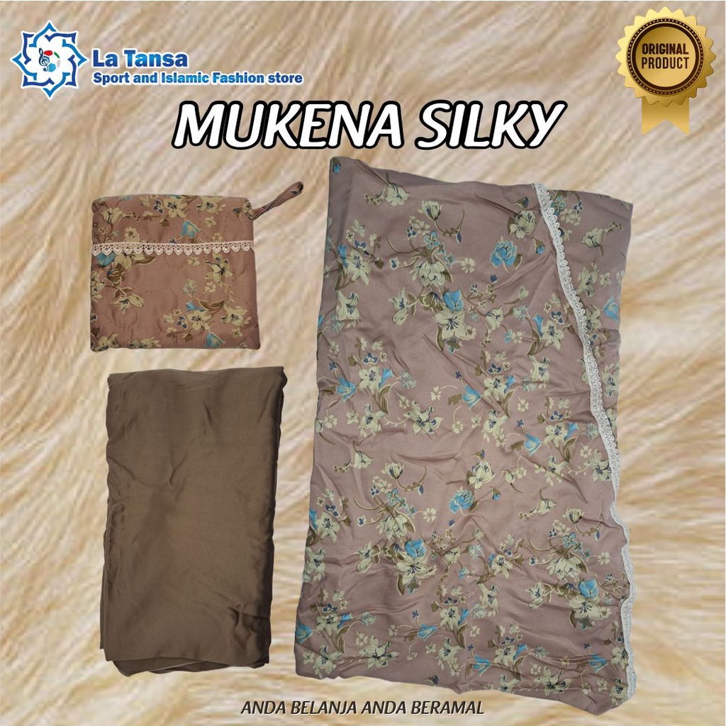 MUKENA SILKY DEWASA MOTIF | MUKENA TRAVELING