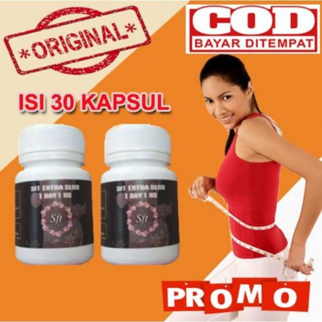 Sft Extra Slim Asli Pelangsing Diet Badan Original Terbaik 1Day 1Kg