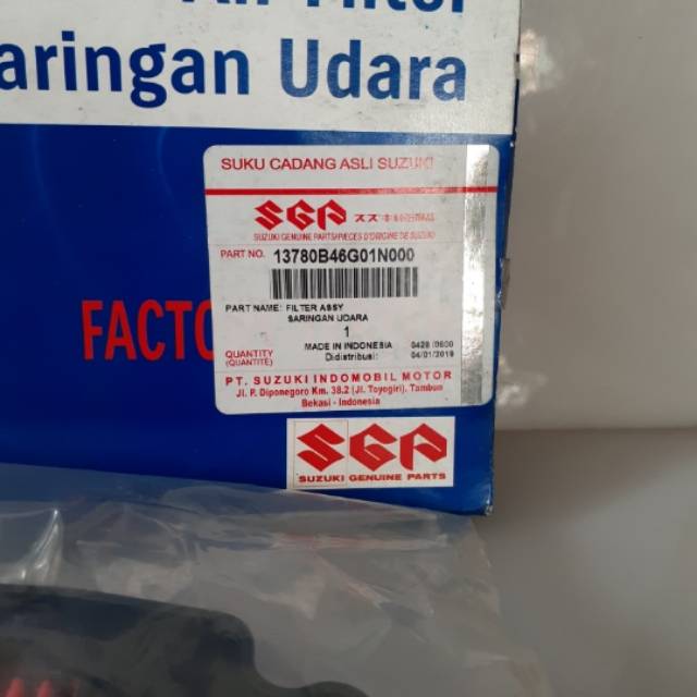 busa filter udara spin orisinil sgp 13780b46g01n000