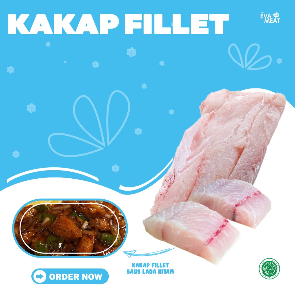 Jual Kakap fillet 1 kg / ikan kakap fillet / kakap fillet / fillet ikan