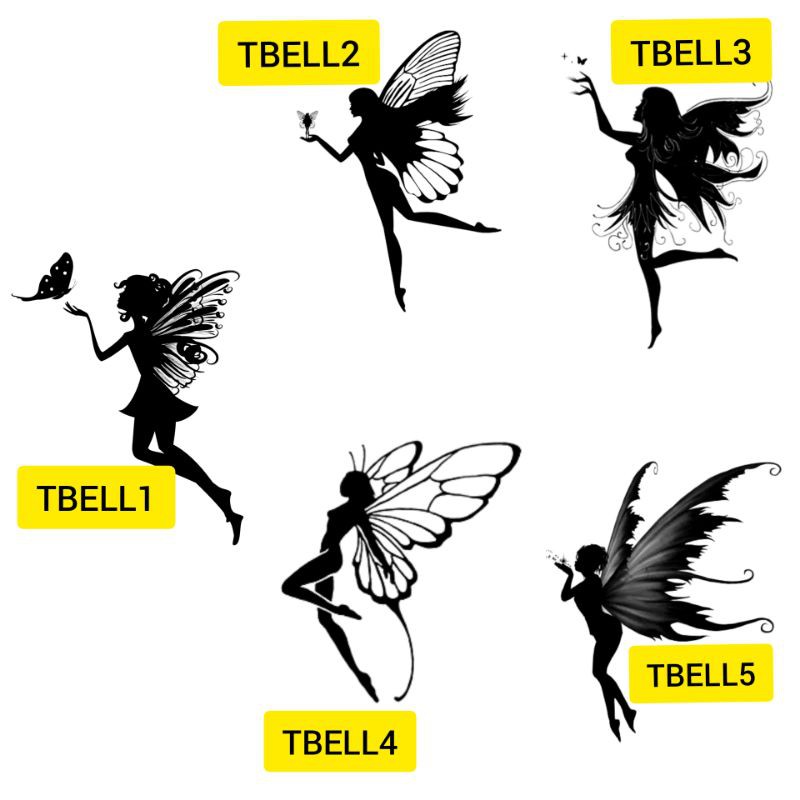 Tato Temporer Tinkerbell Stiker Tato Minimalis - TBELLL