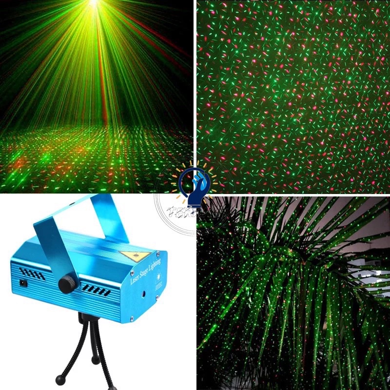 Jual Mini Laser Stage Lighting Sensor Musi Lampu Disco Party Laser Enam dalam satu Shopee