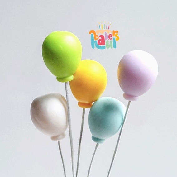 

Cake Topper Balloon Pastel / Topper Balon / Balon Kue Topper / Topper Balloon Ceramic / Balloon Topper / Tusukan Kue Ulang Tahun / Hiasan Kue / Tusukan Keramik Balon / Cake Decoration